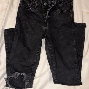 super skinny ripped jeans